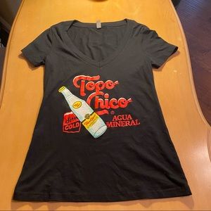 Topo Chico V Neck T size small